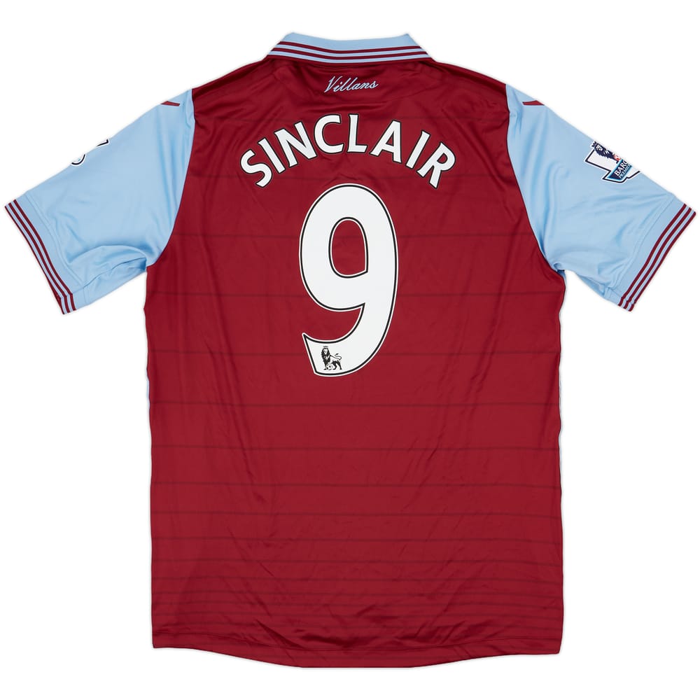 2015-16 Aston Villa Home Shirt Sinclair #9 - 10/10 - (XL)