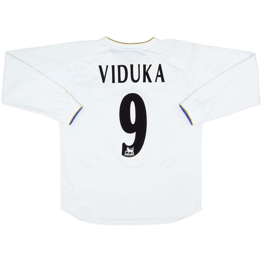 2000-02 Leeds United Home L/S Shirt Viduka #9 - 6/10 - (M)