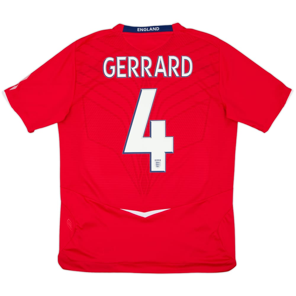2008-10 England Away Shirt Gerrard #4 - 7/10 - (L)
