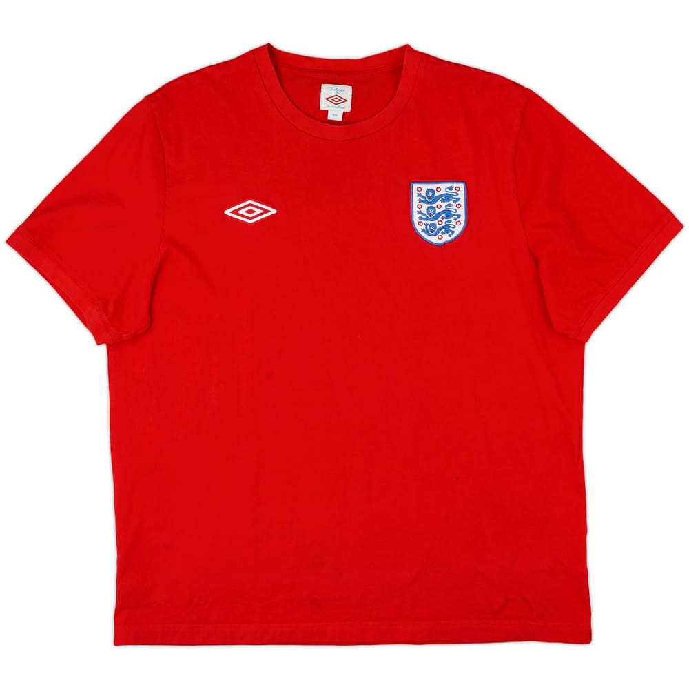 2010-11 England Umbro Cotton Tee - 8/10 - (XXL)