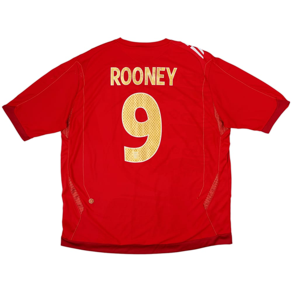 2006-08 England Away Shirt Rooney #9 - 6/10 - (XXL)