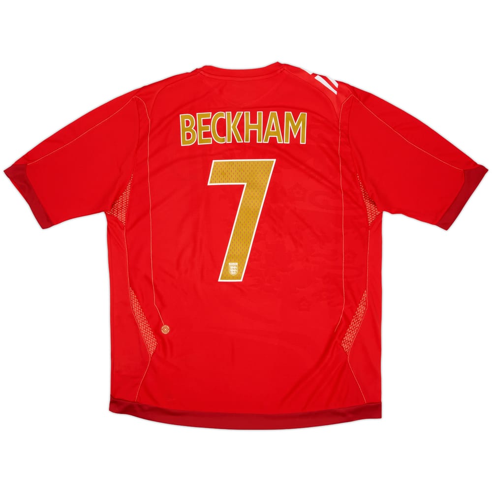 2006-08 England Away Shirt Beckham #7 (XL)