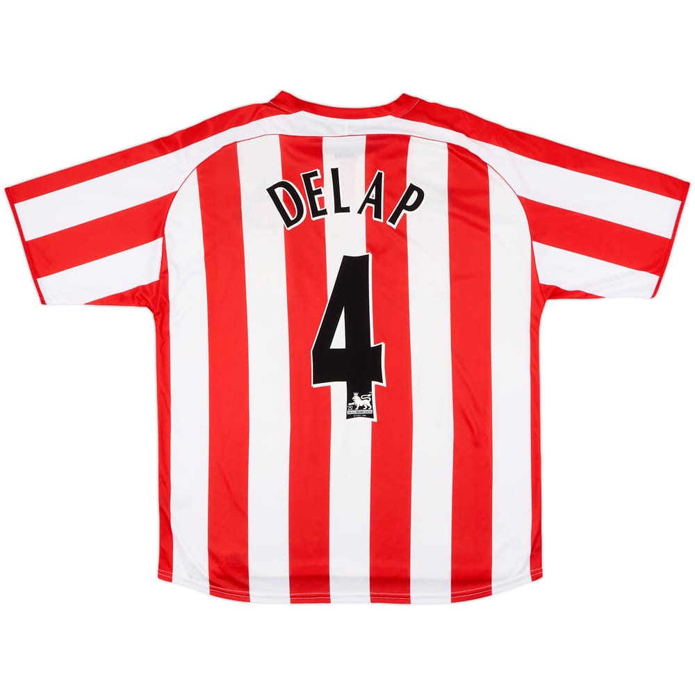 2005-07 Sunderland Home Shirt Delap #4 - 8/10 - (L)
