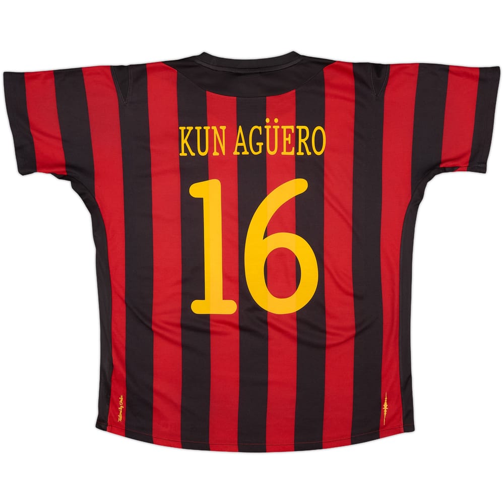 2011-12 Manchester City Away Shirt Kun Aguero #16 - 9/10 - (L)