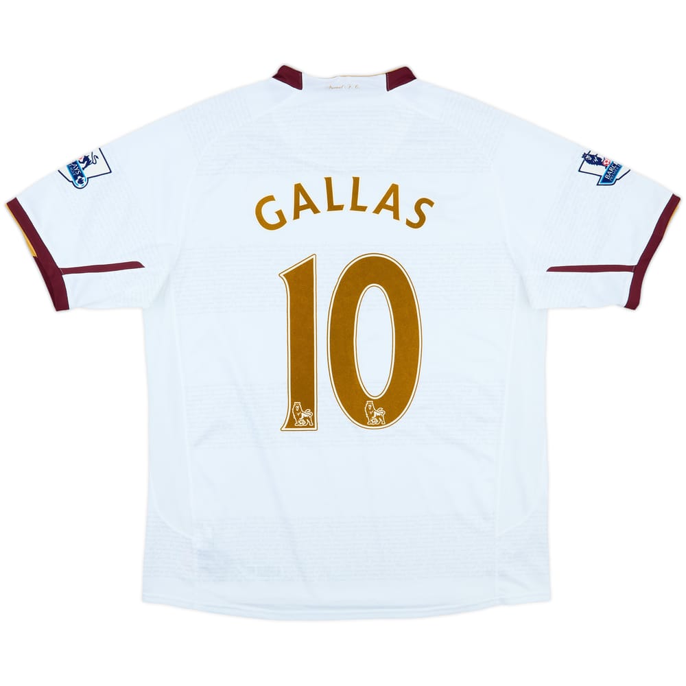 2007-08 Arsenal Away Shirt Gallas #10 - 8/10 - (L)