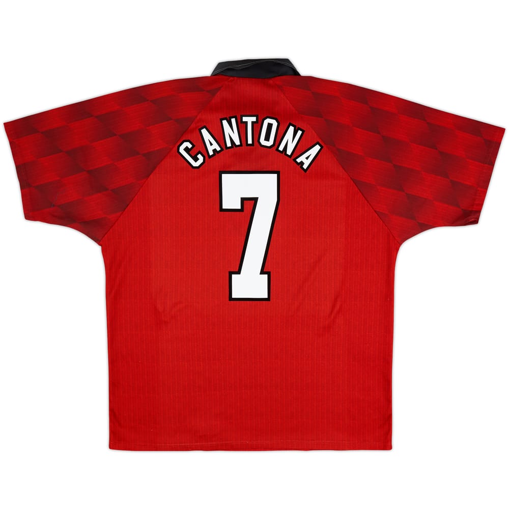1996-98 Manchester United Home Shirt Cantona #7 - 6/10 - (XL)
