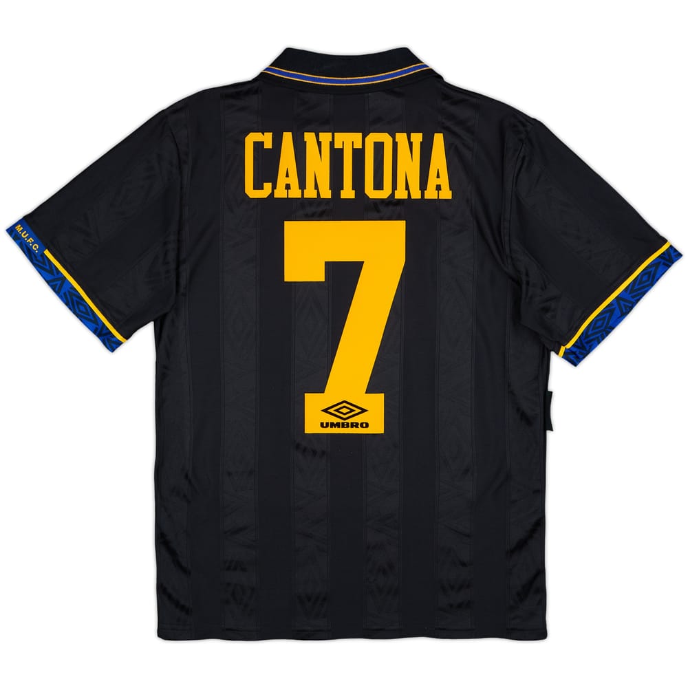 1993-95 Manchester United Away Shirt Cantona #7 - 8/10 - (S)