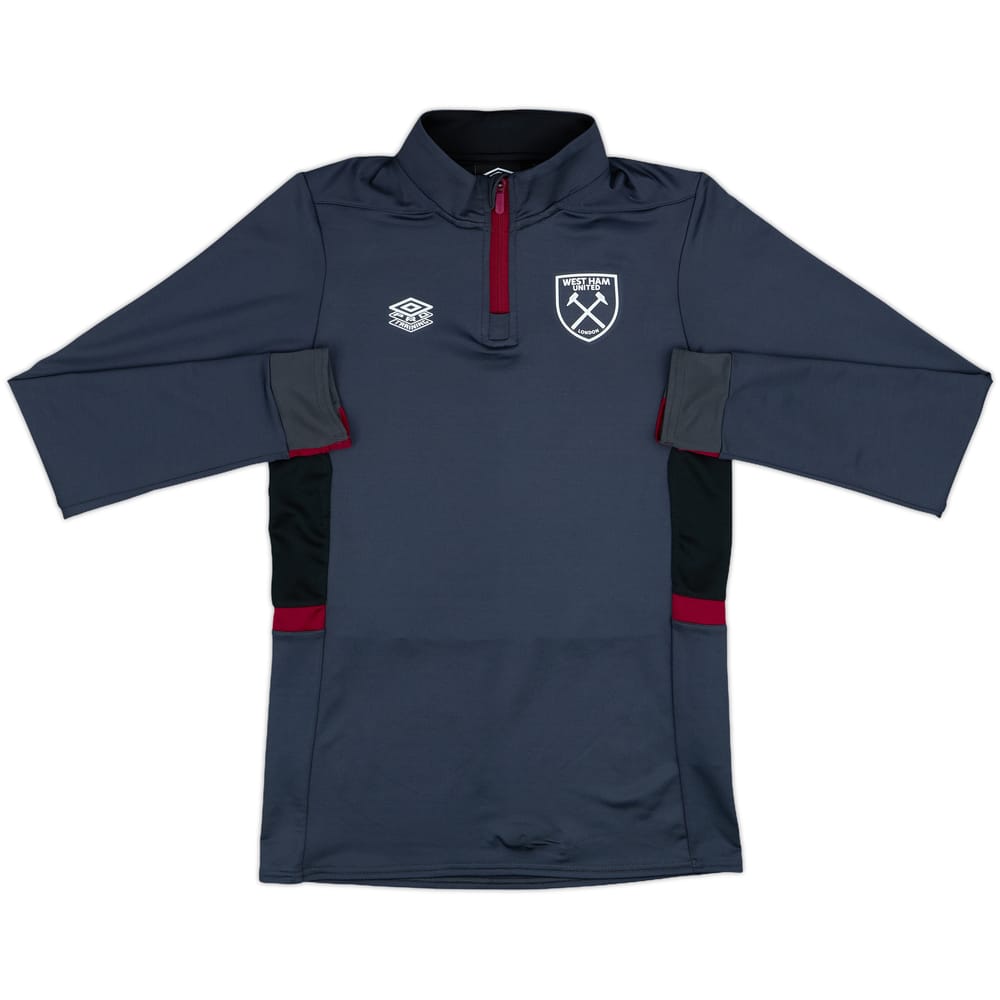 2017-18 West Ham Umbro 1/4 Zip Training Top - 10/10 - (XL.Boys)