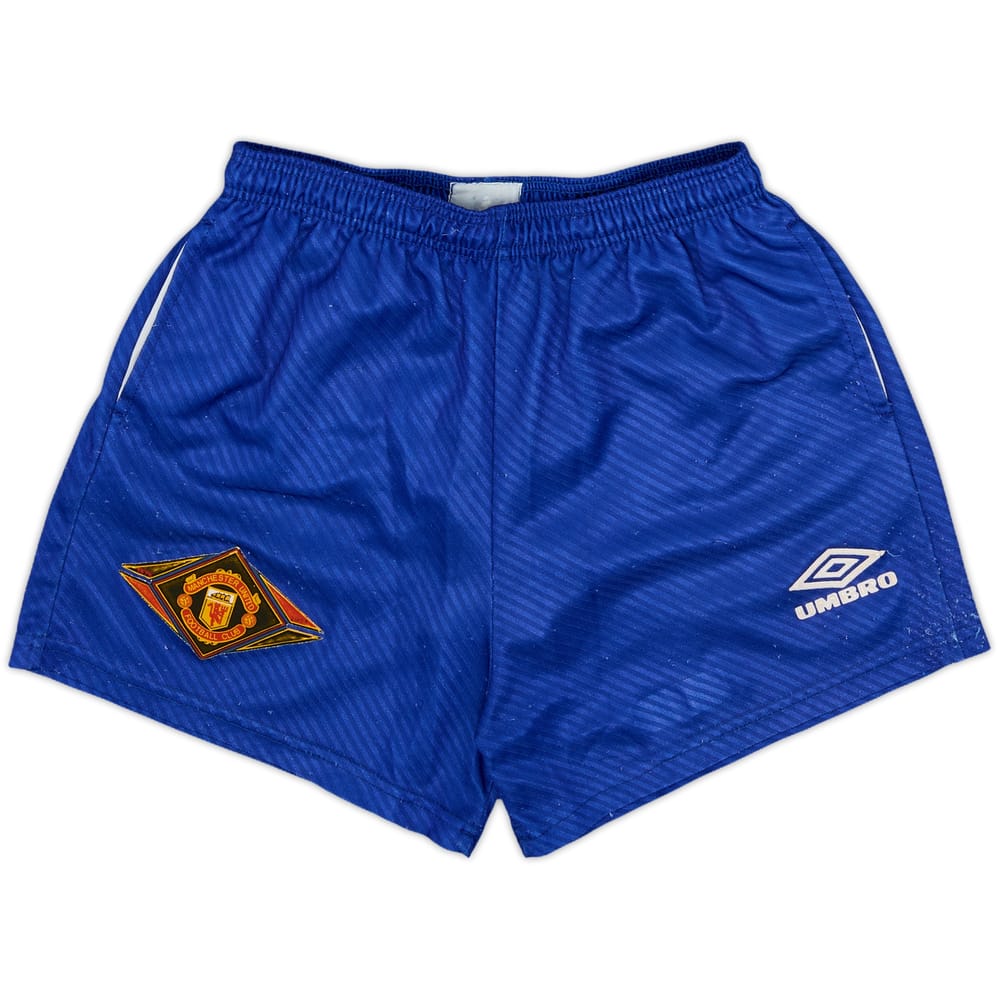 1994-96 Manchester United Umbro Training Shorts - 8/10 - (L.Boys)