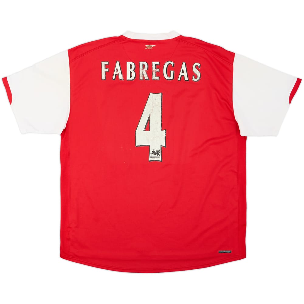 2006-08 Arsenal Home Shirt Fabregas #4 - 4/10 - (XXL)