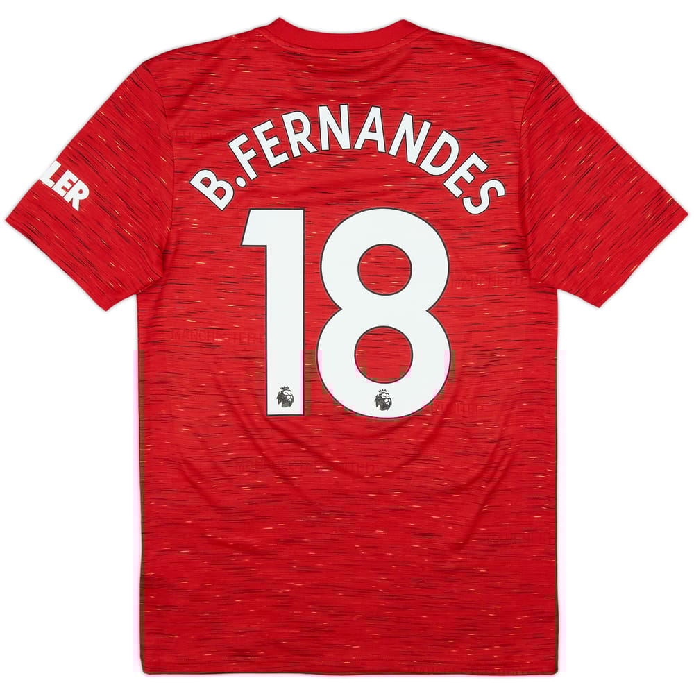 2020-21 Manchester United Home Shirt B.Fernandes #18 - 10/10 - (S)