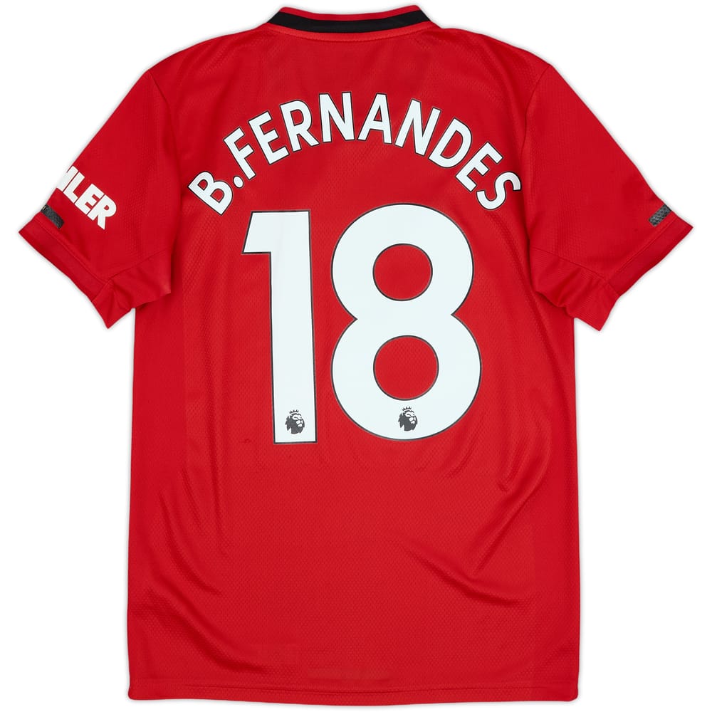 2019-20 Manchester United Home Shirt B.Fernandes #18 - 6/10 - (XS)