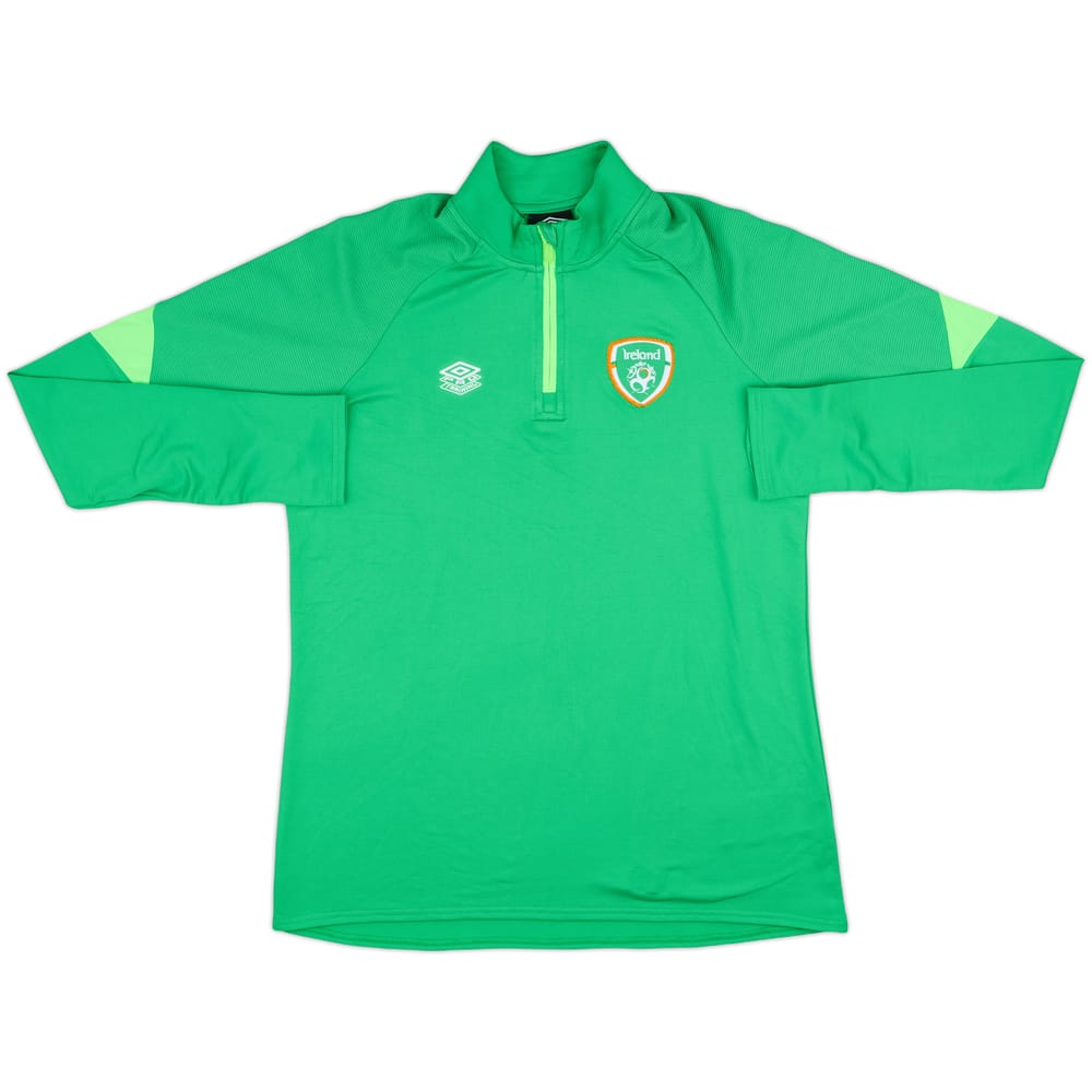 2021-22 Ireland Umbro 1/4 Zip Training Top - 8/10 - (M)