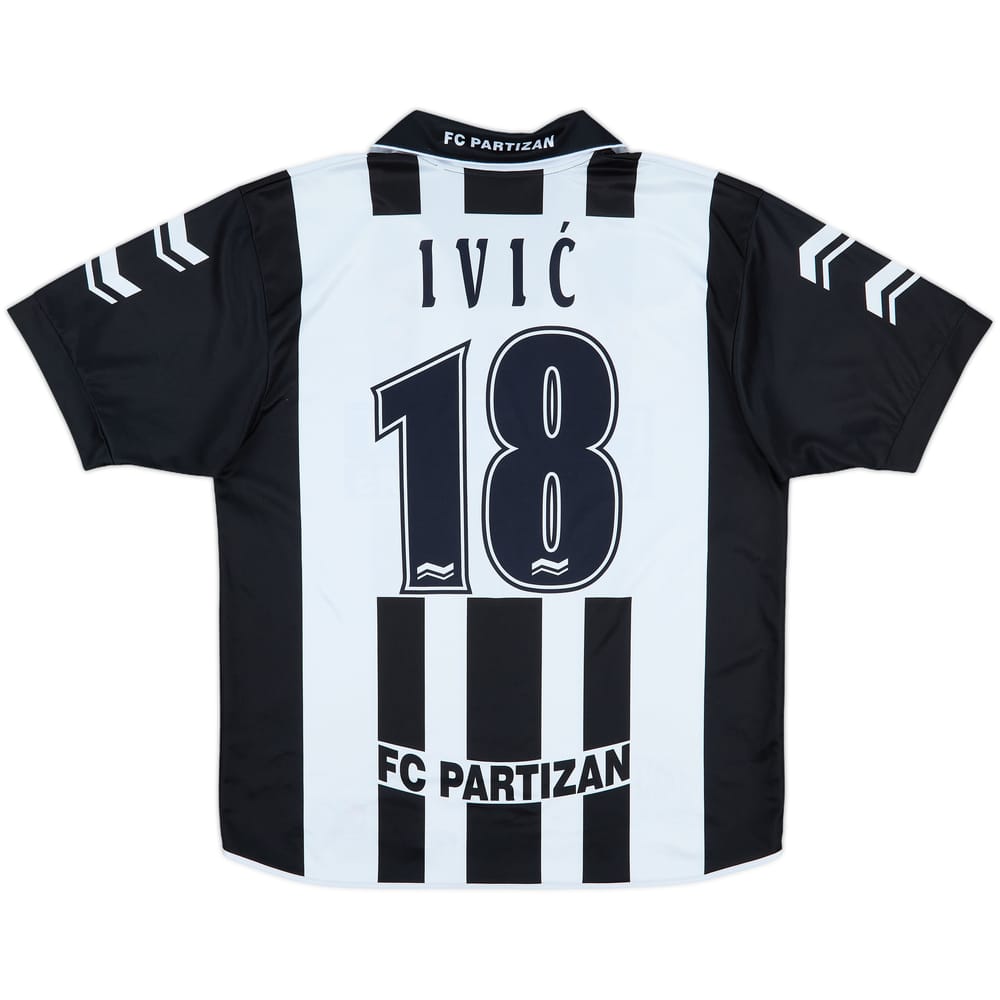 2001-02 FK Partizan Fan Shirt Ivic #18 - 9/10 - (L)