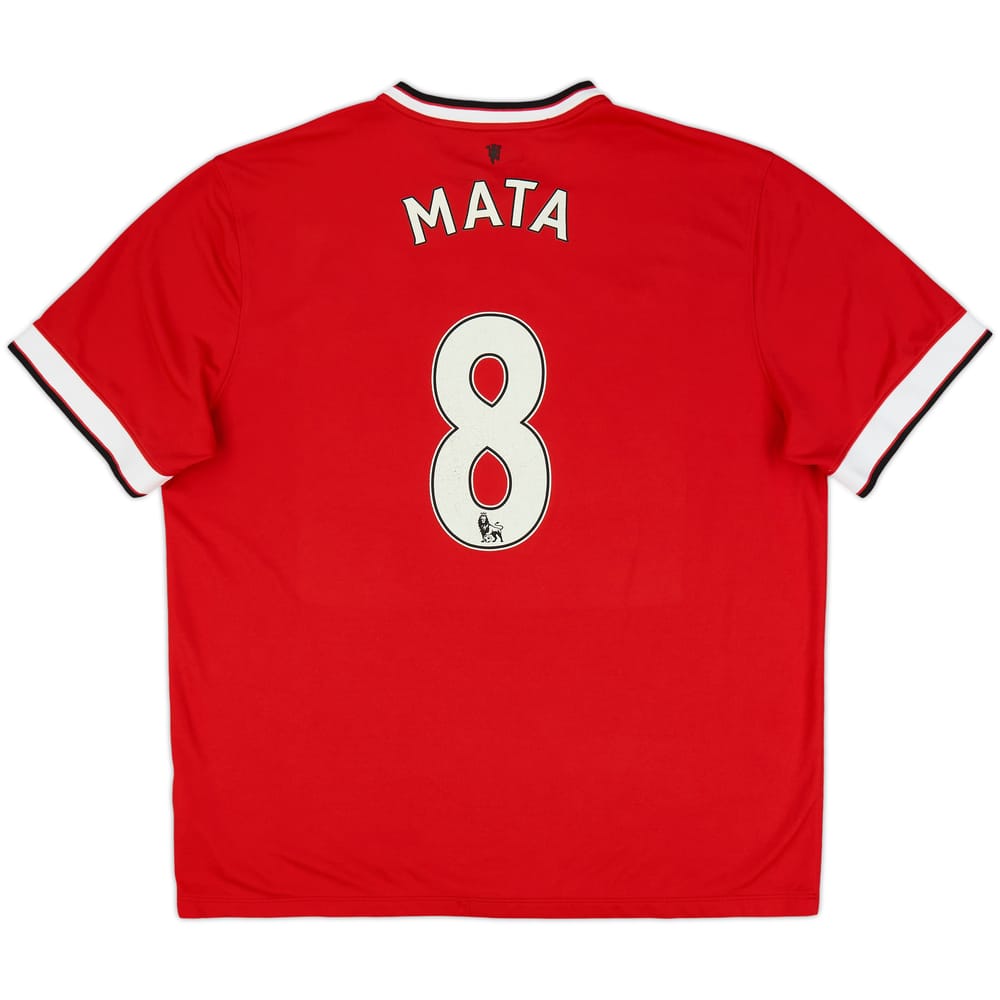 2014-15 Manchester United Home Shirt Mata #8 - 7/10 - (XXL)