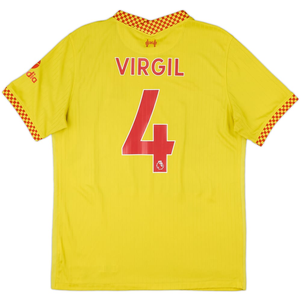 2021-22 Liverpool Third Shirt Virgil #4 - 6/10 - (L)