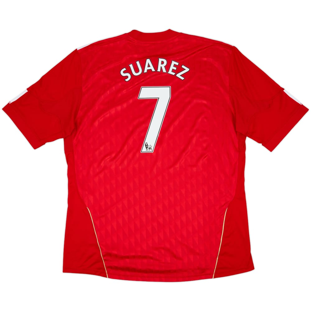 2010-12 Liverpool Home Shirt Suarez #7 - 6/10 - (XXL)