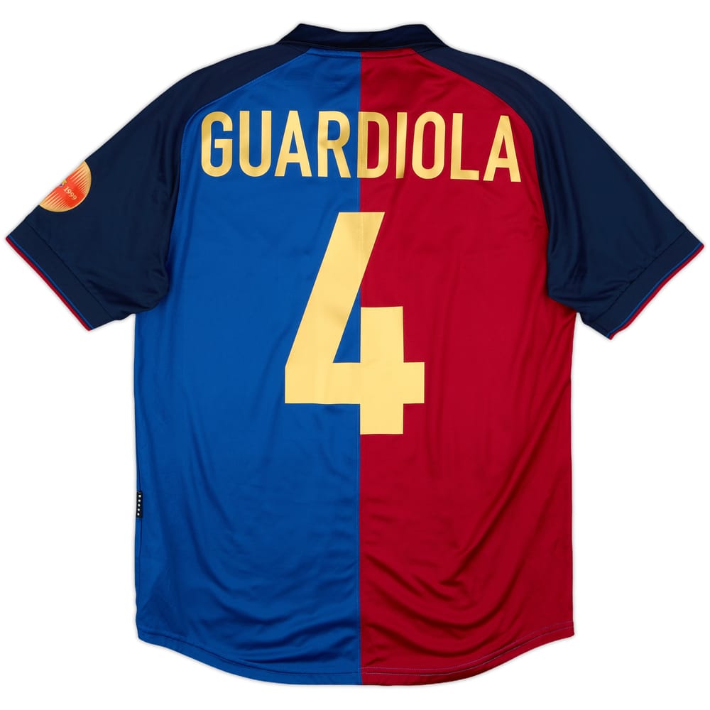 2013-14 Barcelona Nike Retro 1999-00 Shirt Guardiola #4 - 10/10 - (M)