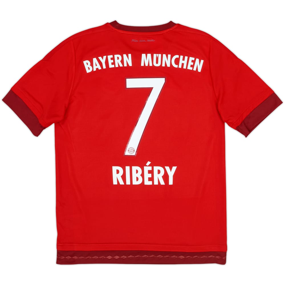 2015-16 Bayern Munich Home Shirt Ribery #7 - 8/10 - (XL.Boys)