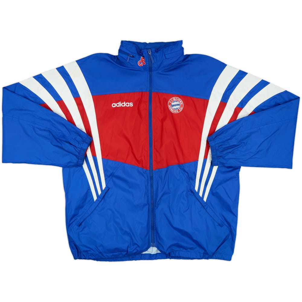 1995-96 Bayern Munich adidas Hooded Rain Jacket - 8/10 - (L/XL)