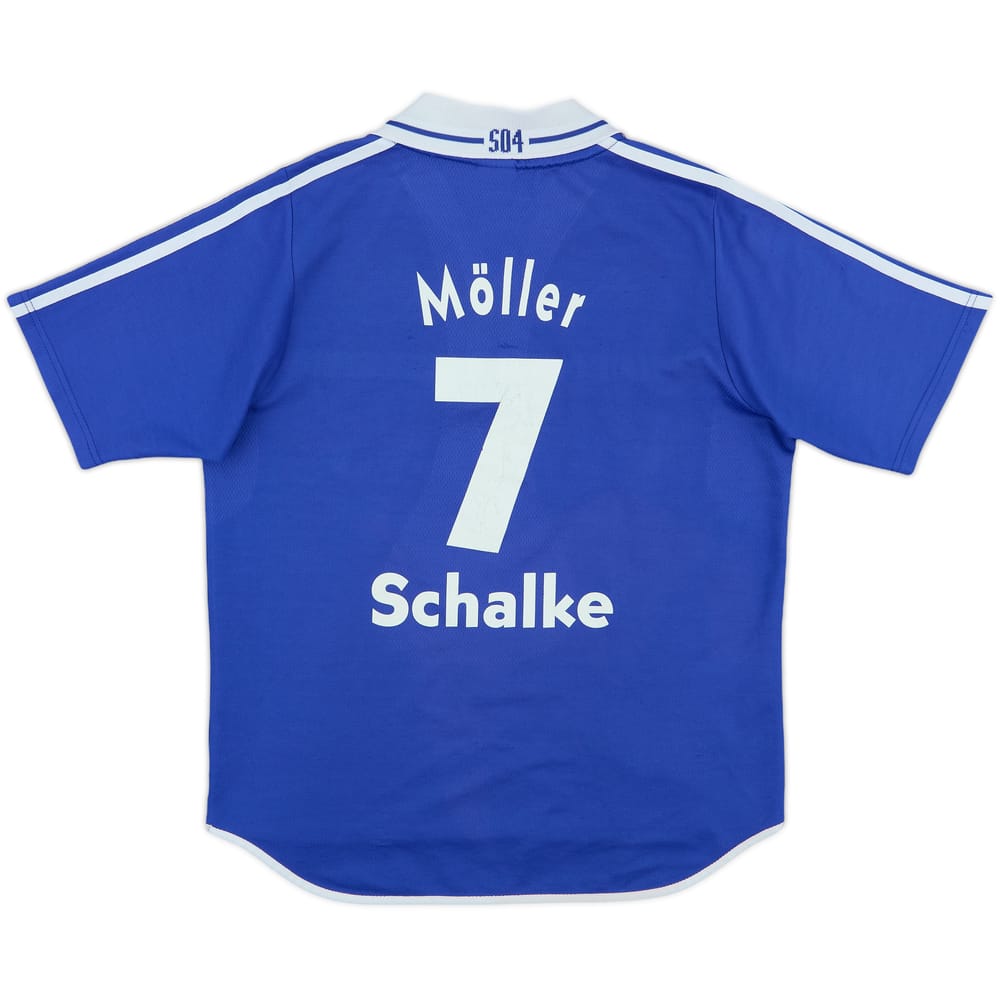 2000-01 Schalke Home Shirt Moller #7 - 6/10 - (Y)