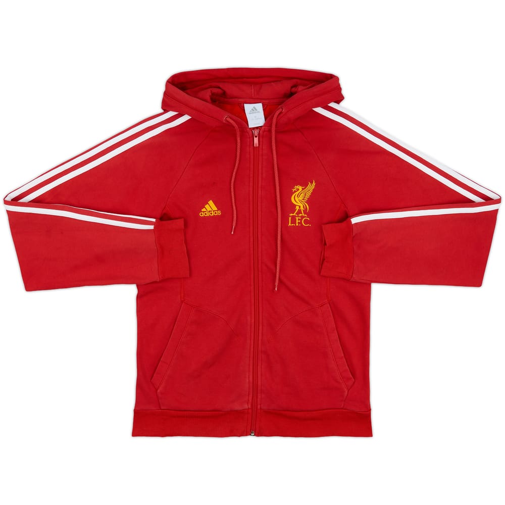 2008-09 Liverpool adidas Hooded Track Jacket - 8/10 - (M)
