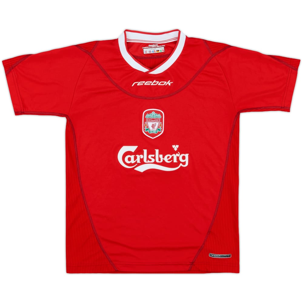 2002-04 Liverpool Home Shirt - 8/10 - (L.Boys)