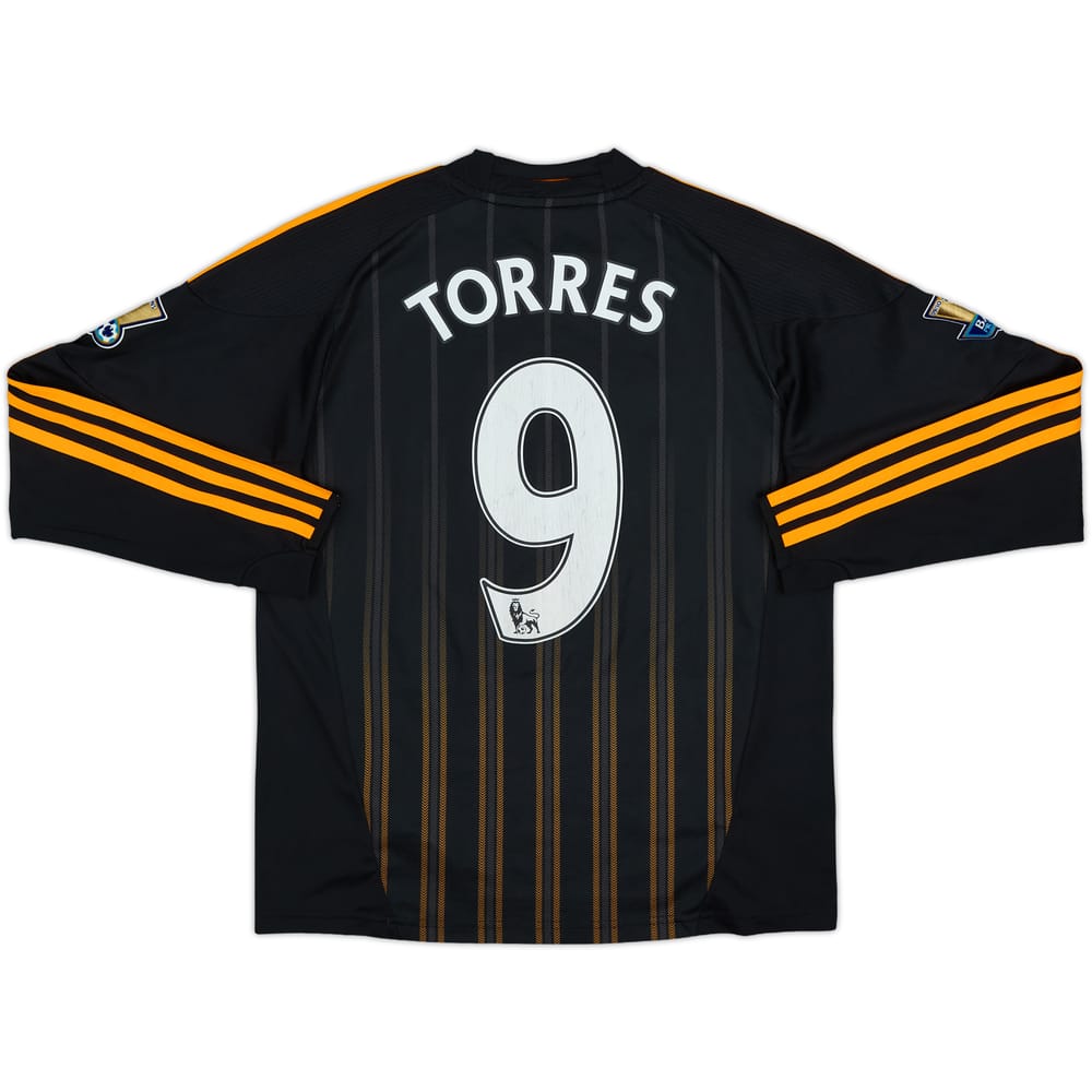 2010-11 Chelsea Away L/S Shirt Torres #9 - 6/10 - (M.Boys)