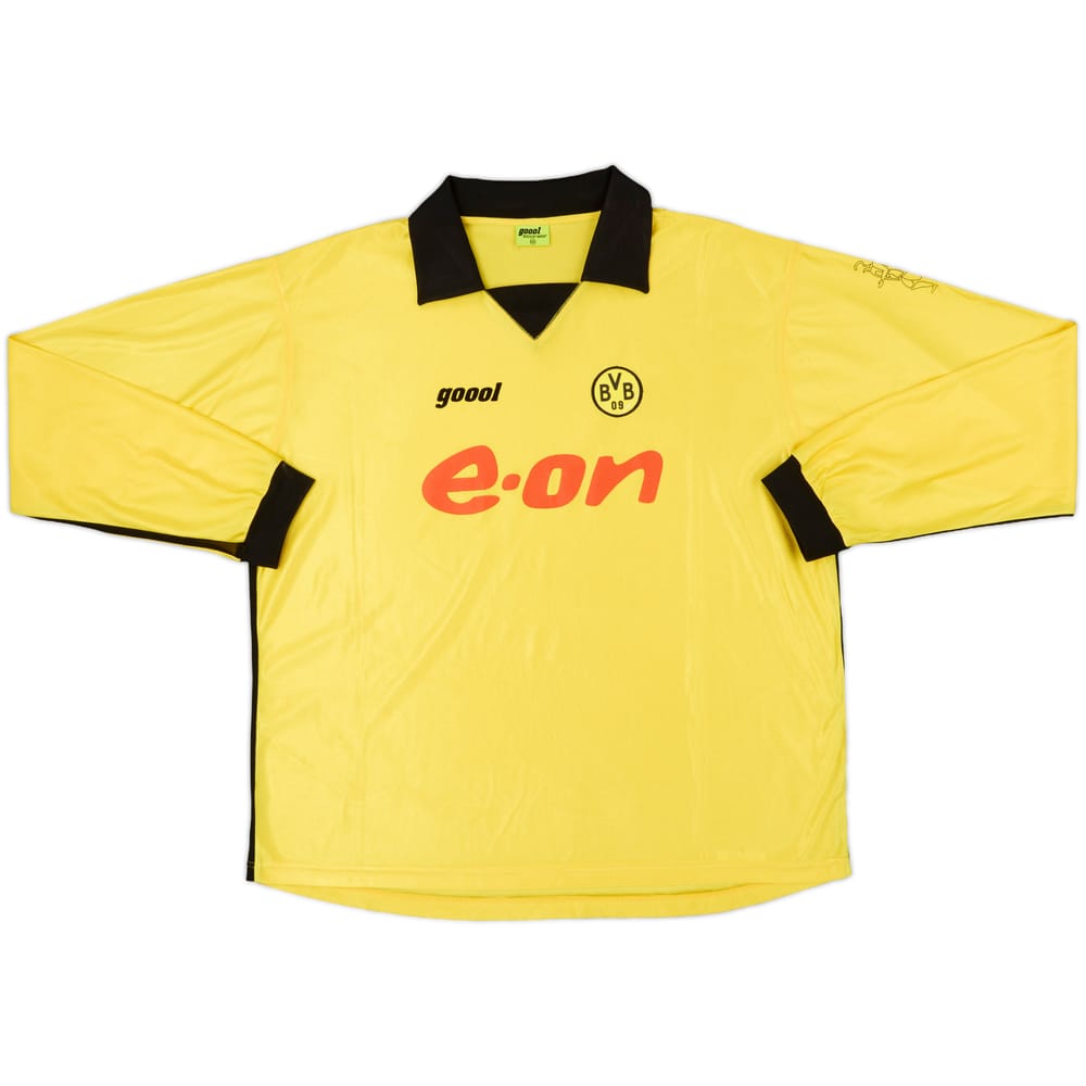 2003-04 Borussia Dortmund Euro Home L/S Shirt - 7/10 - (XXL)