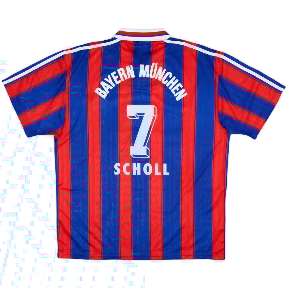 1995-97 Bayern Munich Home Shirt Scholl #7 - 9/10 - (L)