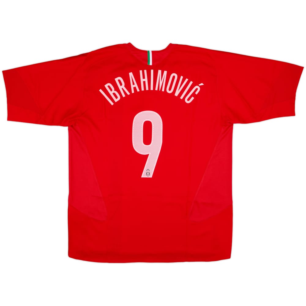2005-06 Juventus Away Shirt Ibrahimovic #9 - 6/10 - (XL)