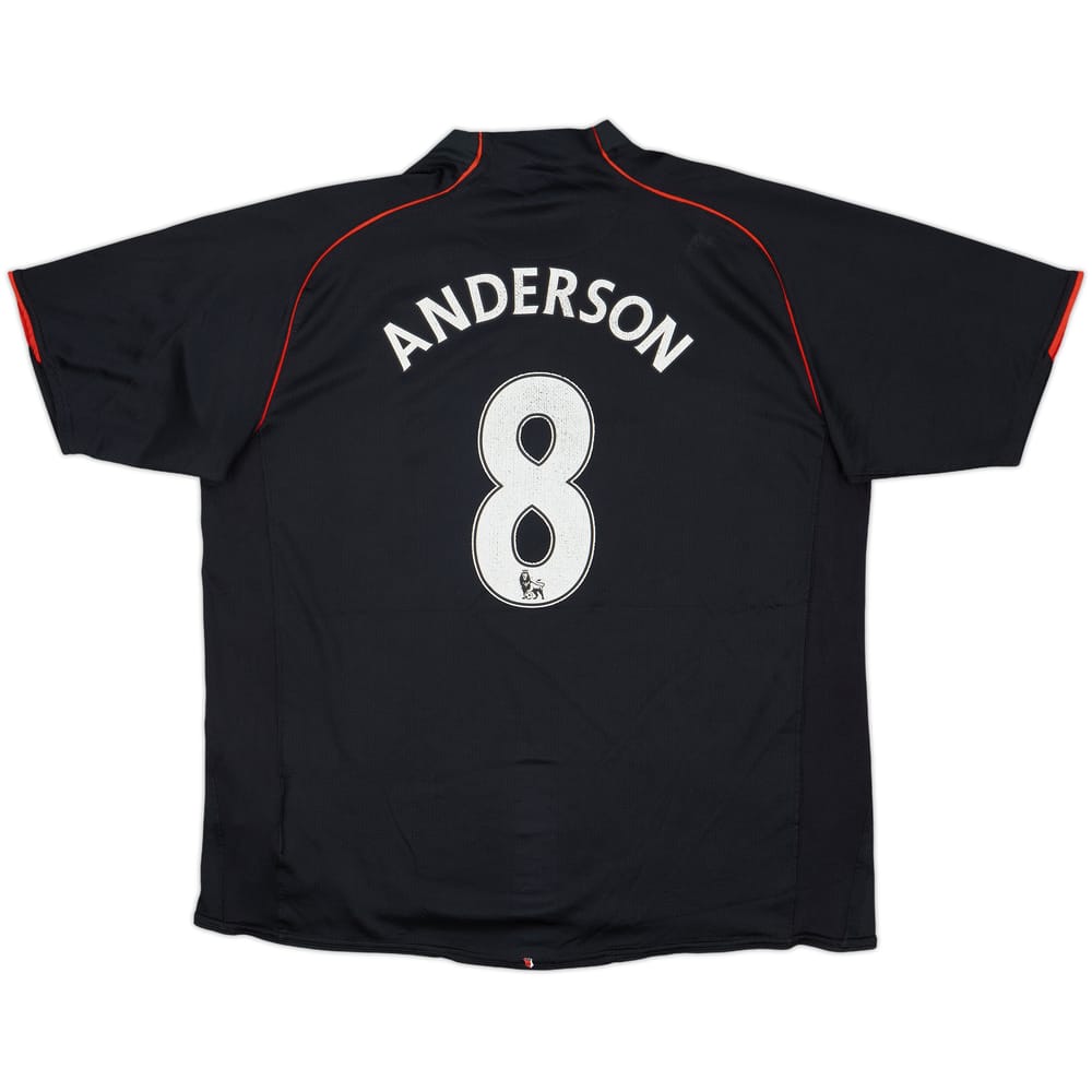 2007-08 Manchester United Away Shirt Anderson #8 - 5/10 - (XXL)