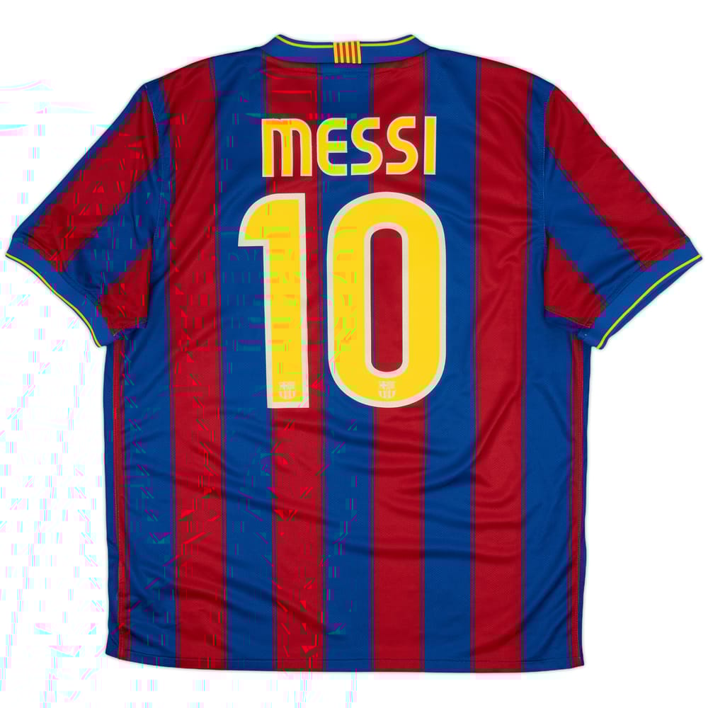 2009-10 Barcelona Home Shirt Messi #10 - 8/10 - (L)