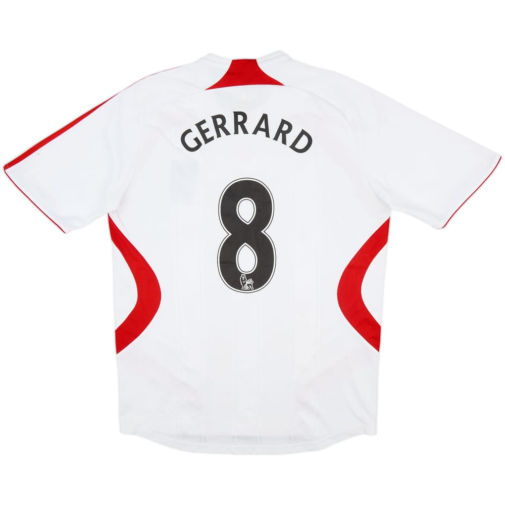 2007-08 Liverpool Away Shirt Gerrard #8 - 5/10 - (M)