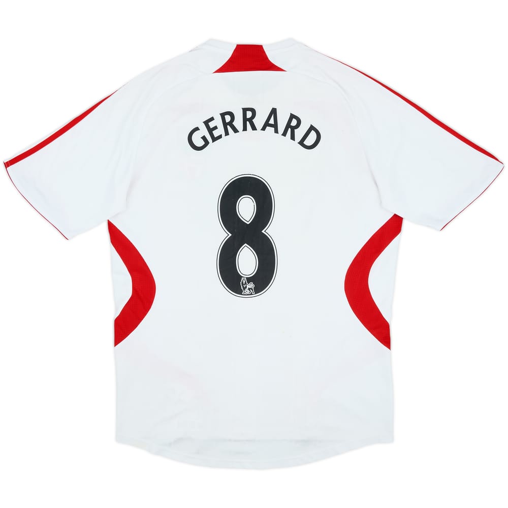 2007-08 Liverpool Away Shirt Gerrard #8 - 6/10 - (L)