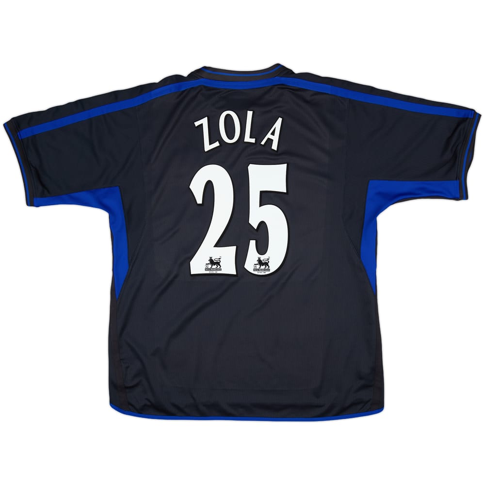 2002-04 Chelsea Away Shirt Zola #25 - 8/10 - (XXL)