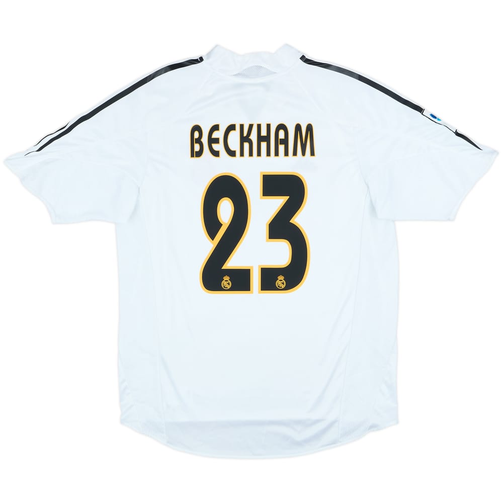 2004-05 Real Madrid Home Shirt Beckham #23 - 8/10 - (M)