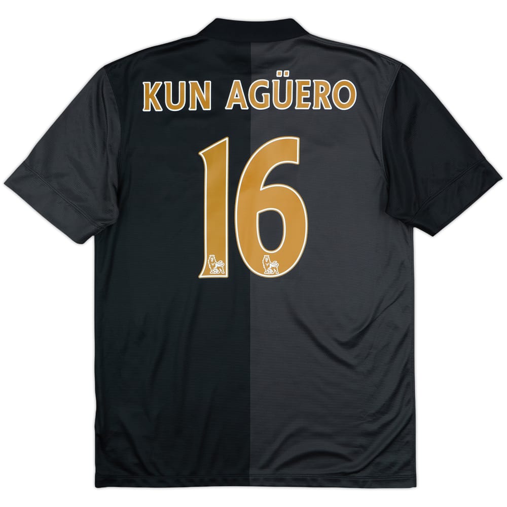2013-14 Manchester City Away Shirt Kun Aguero #16 - 8/10 - (M)