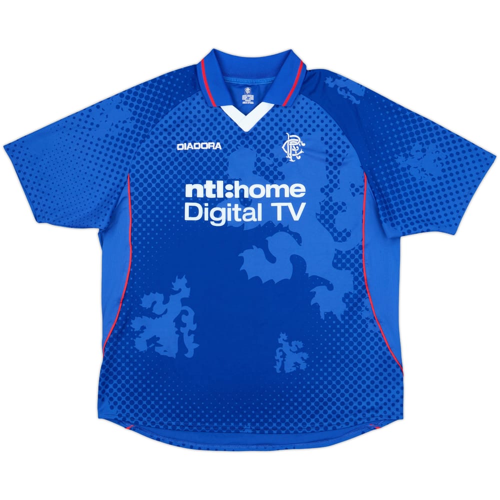 2002-03 Rangers Home Shirt - 9/10 - (XL)