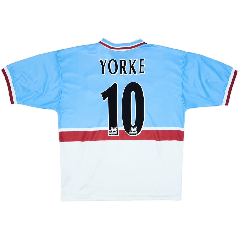 1997-98 Aston Villa Away Shirt Yorke #10 - 8/10 - (L)