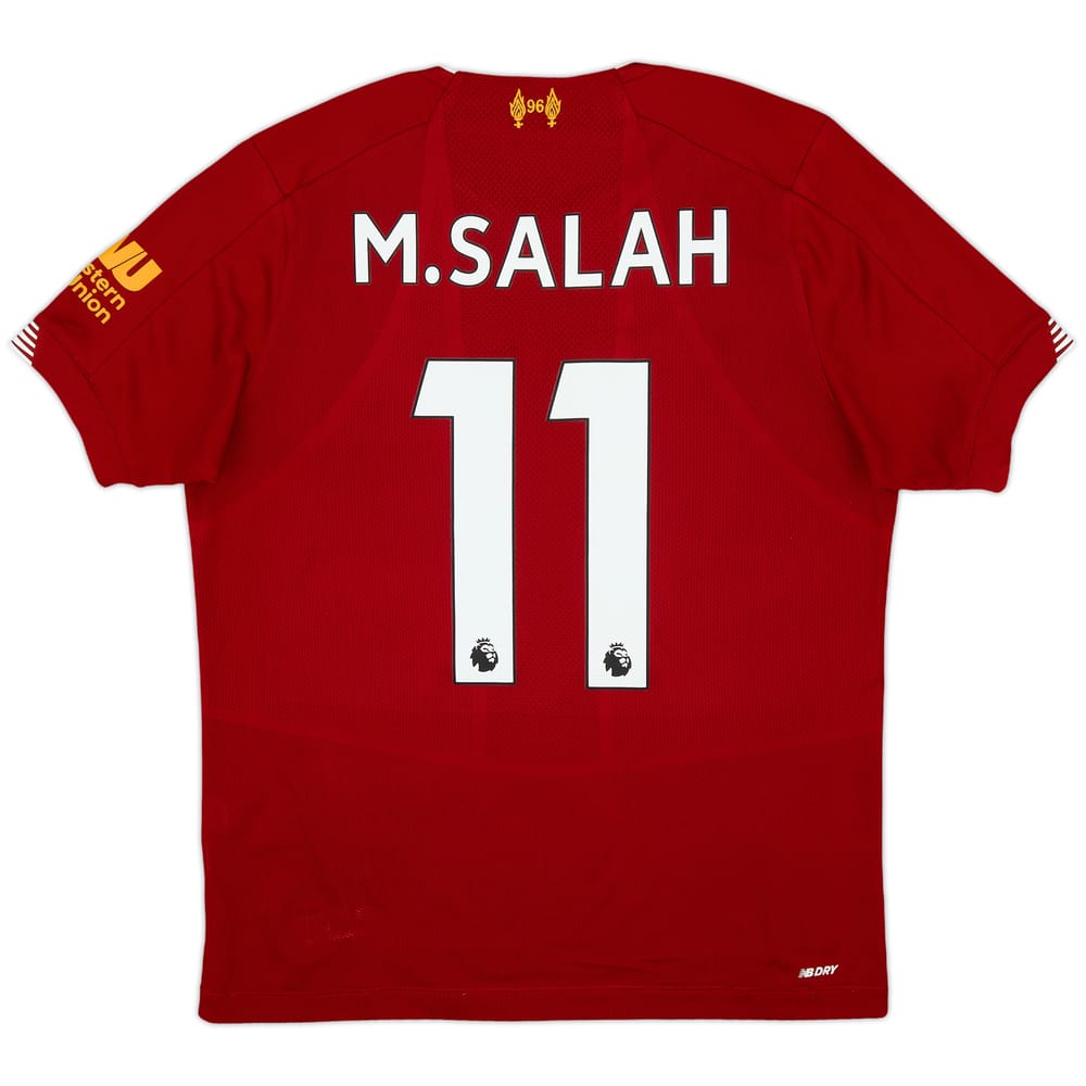 2019-20 Liverpool Home Shirt Salah #11 - 9/10 - (XL.Boys)