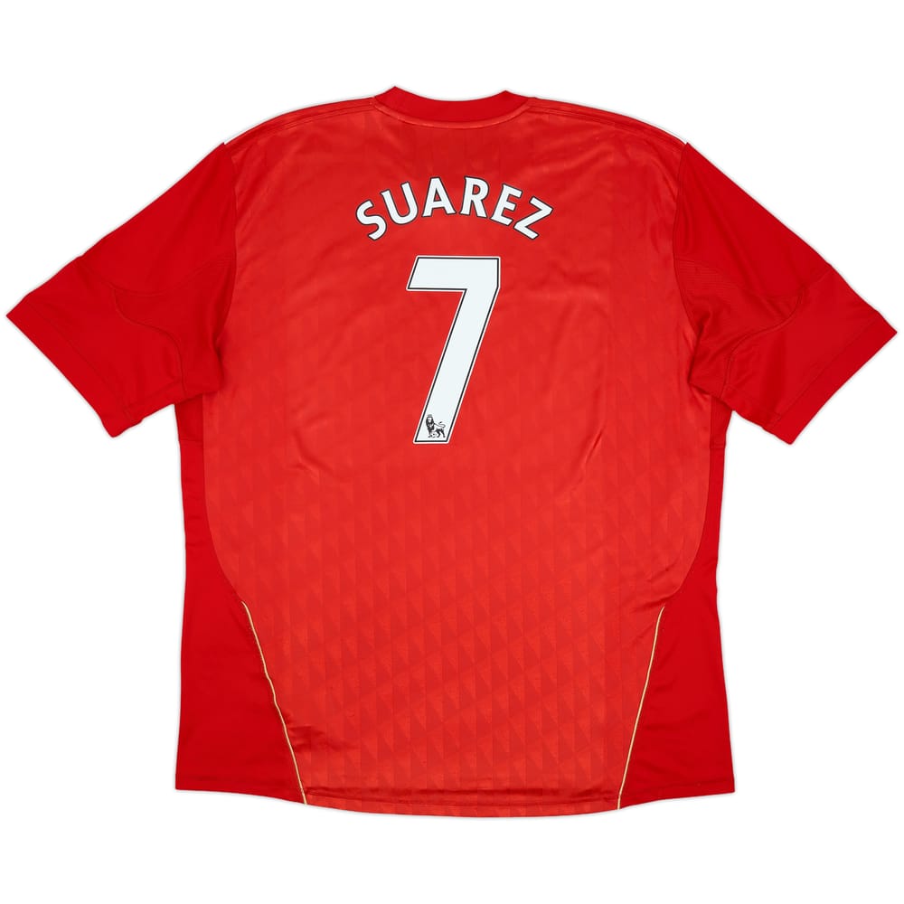 2010-12 Liverpool Home Shirt Suarez #7 - 7/10 - (3XL)