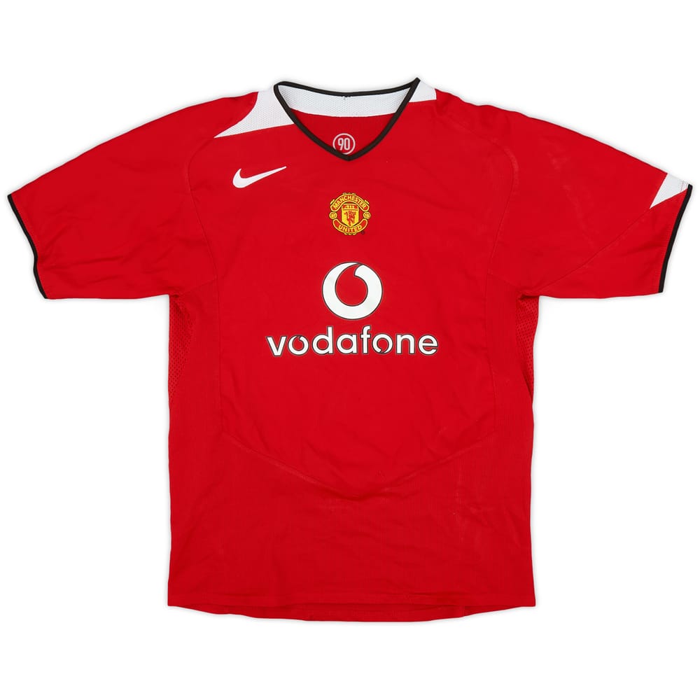 2004-06 Manchester United Home Shirt - 8/10 - (XL.Boys)