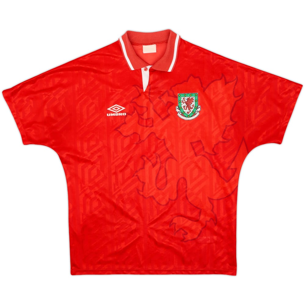 1992-94 Wales Home Shirt - 7/10 - (L)