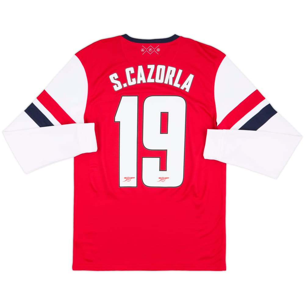 2012-14 Arsenal Home L/S Shirt S.Cazorla #19 (S)