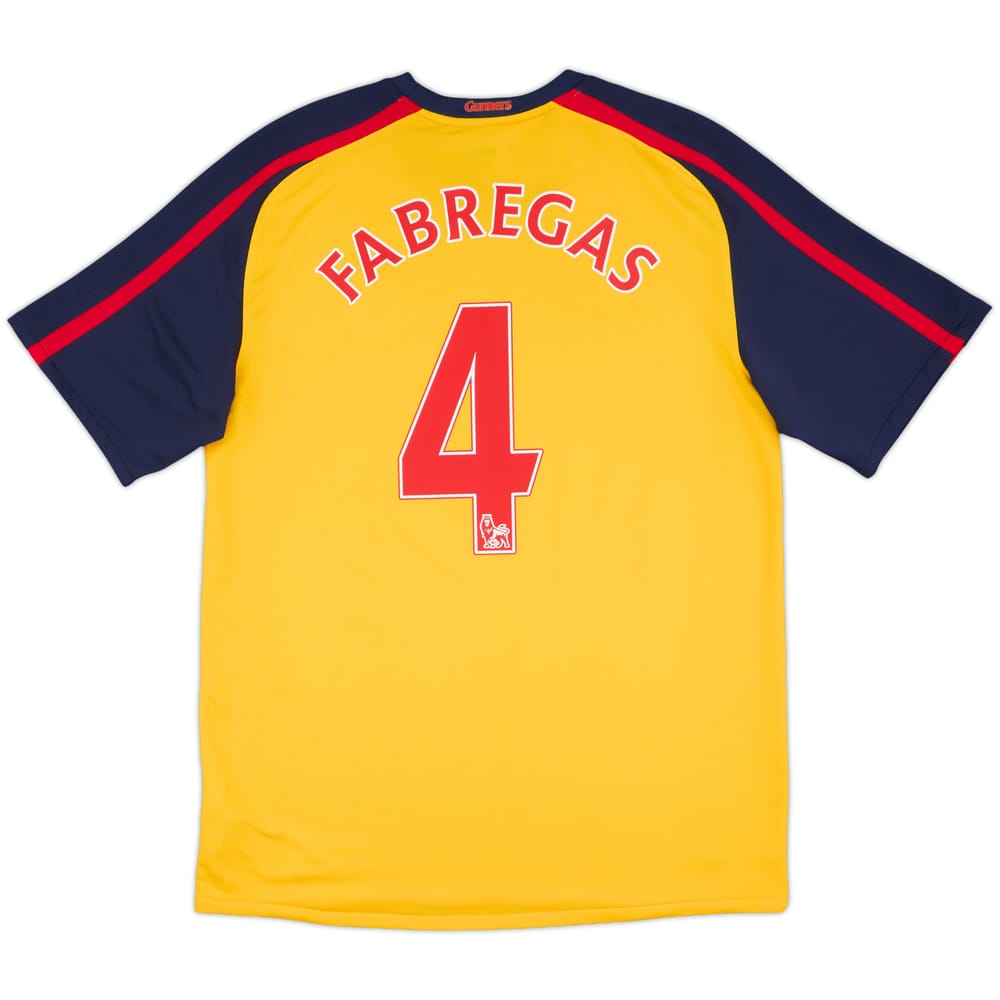 2008-09 Arsenal Away Shirt Fabregas #4 (M)