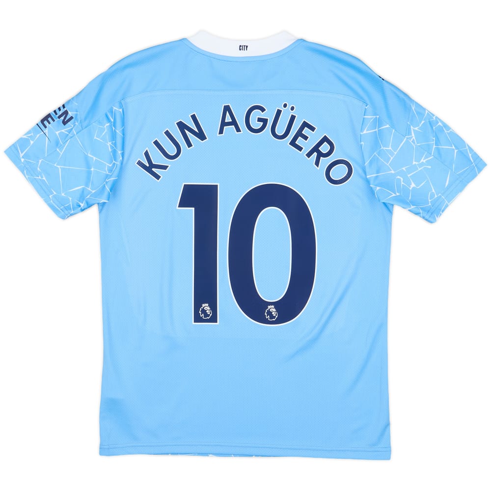2020-21 Manchester City Home Shirt Kun Aguero #10 (S)