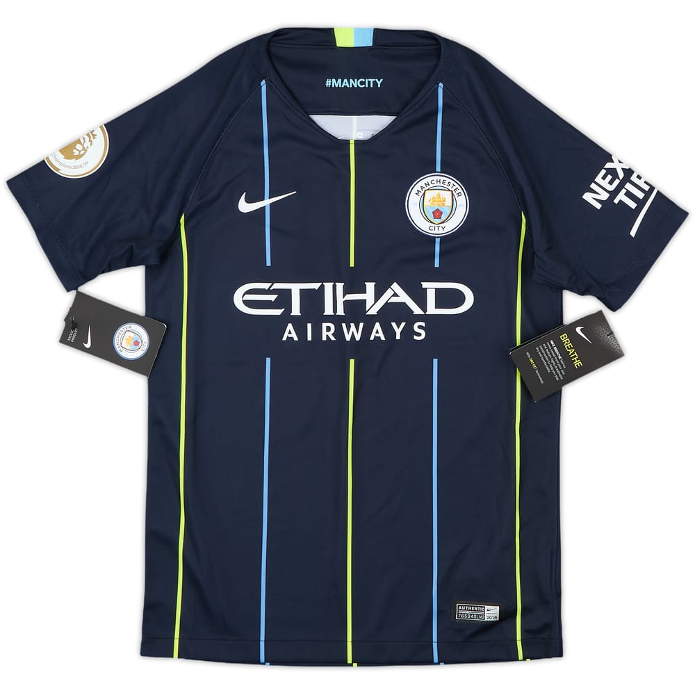2018-19 Manchester City Away Shirt (M.Boys)