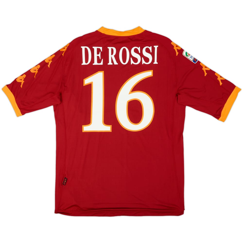 2010-11 Roma Home Shirt De Rossi #16 (XXL)
