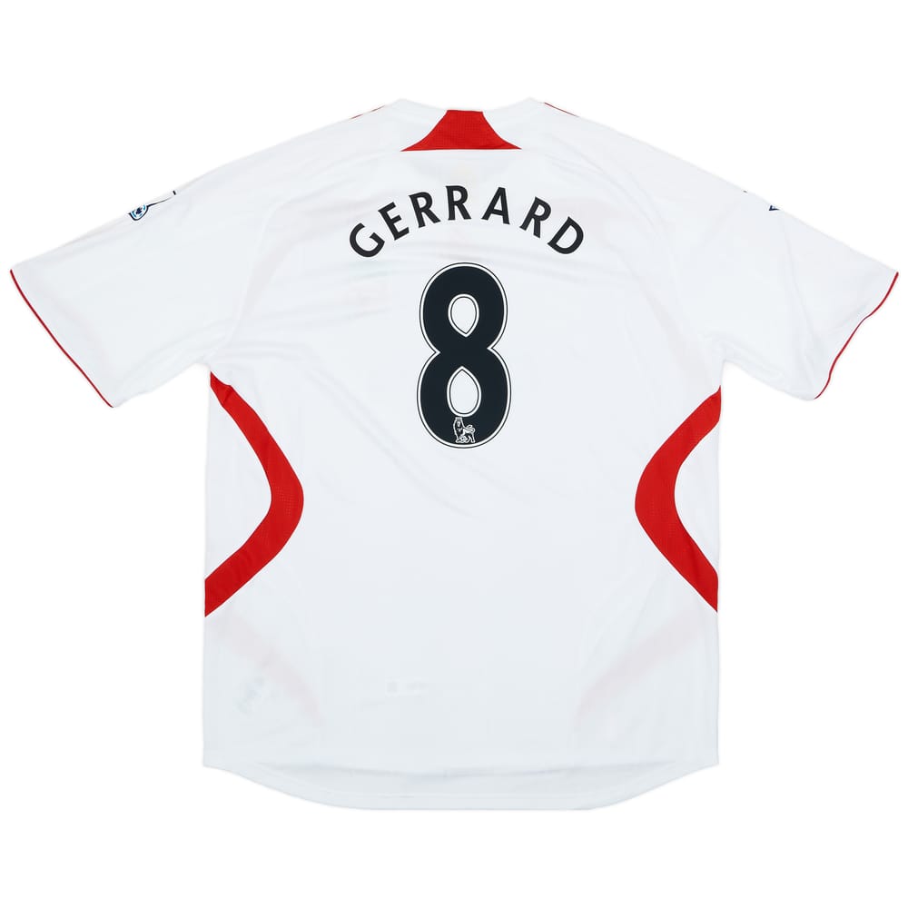 2007-08 Liverpool Away Shirt Gerrard #8 (XXL)